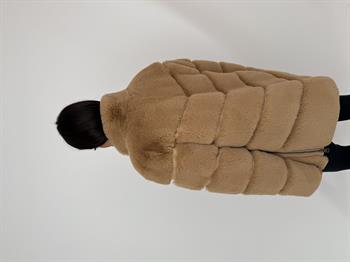 GALA Suni Kürk Ceket - Şampanya