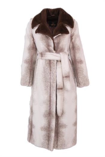 JADORE Suni Kürk Manto - Bej