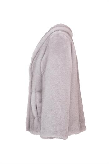 JENNER Suni Kürk Ceket - Gri