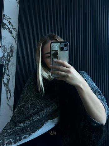 JF Etro Desenli Şal - Siyah