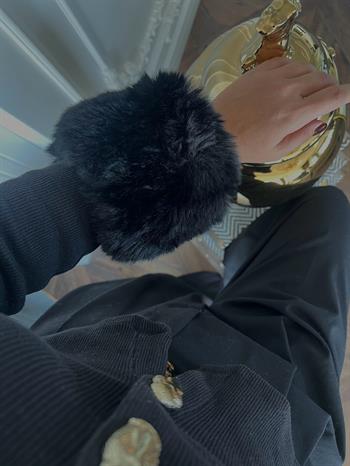 JF Kürklü Kolluk - Siyah