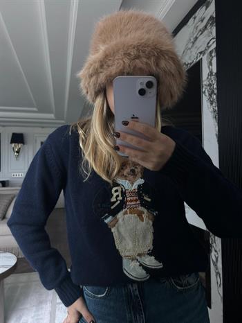 JF Peluş Bucket Şapka - Şampanya