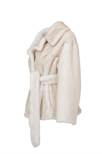 MARVEL Suni Kürk Ceket - Bej