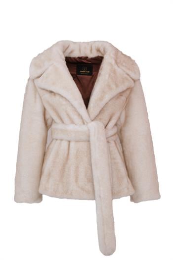 MARVEL Suni Kürk Ceket - Bej