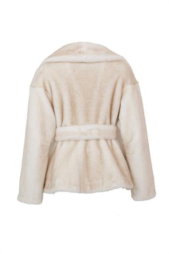 MARVEL Suni Kürk Ceket - Bej