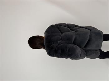 NOVUS Suni Kürk Ceket - Antrasit