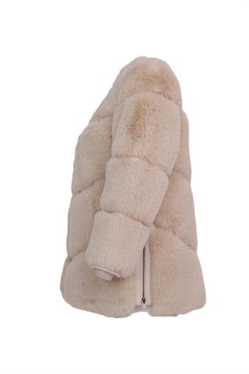 NOVUS Suni Kürk Ceket - Bej