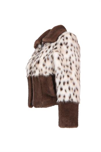 NOXXA Suni Kürk Ceket - Kahverengi