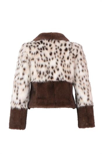 NOXXA Suni Kürk Ceket - Kahverengi