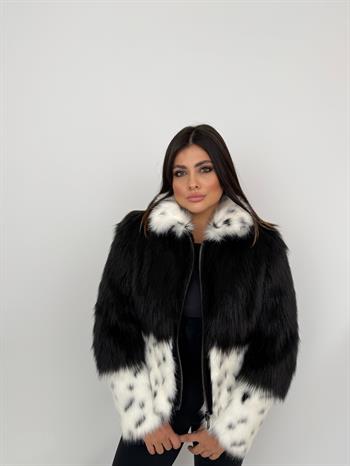 NOXXA Suni Kürk Ceket - Leopar