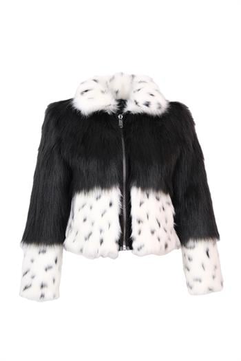 NOXXA Suni Kürk Ceket - Leopar