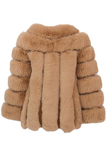 PUNTO Suni Kürk Ceket - Şampanya