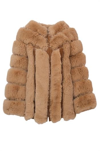 PUNTO Suni Kürk Ceket - Şampanya