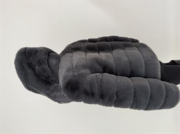 ROSA Kapüşonlu Suni Kürk Ceket - Antrasit