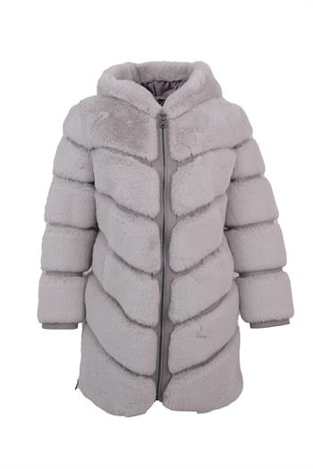 VANG Suni Kürk Ceket - Buz
