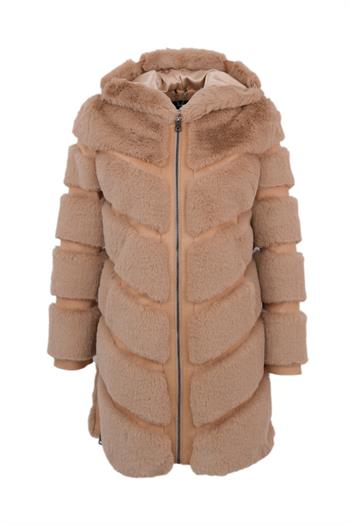 VANG Suni Kürk Ceket - Şampanya