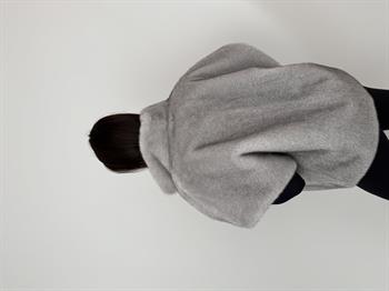 VELORA Suni Kürk Yelek - Gri