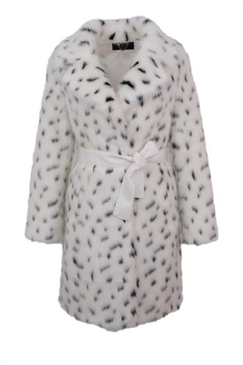 VELVET Suni Kürk Ceket - Leopar