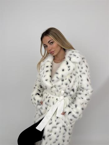 VICTORIA Suni Kürk Ceket - Leopar