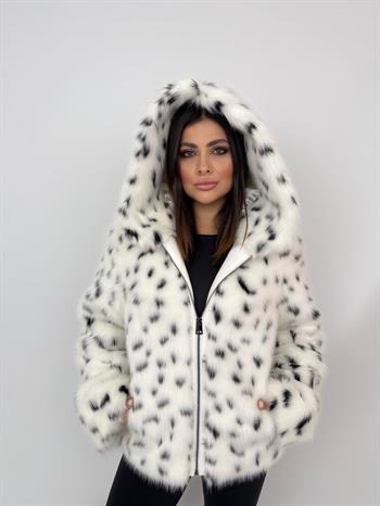 ZOEY Suni Kürk Ceket - Leopar