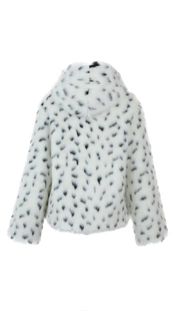 ZOEY Suni Kürk Ceket - Leopar