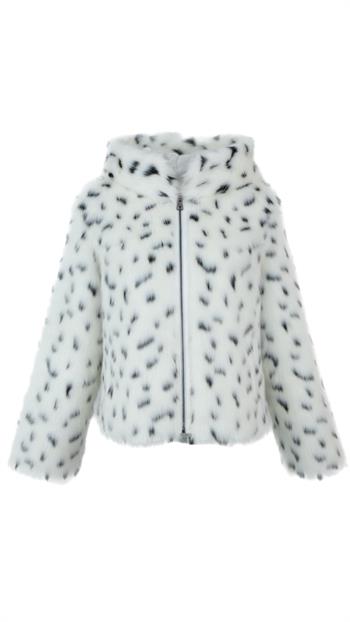 ZOEY Suni Kürk Ceket - Leopar
