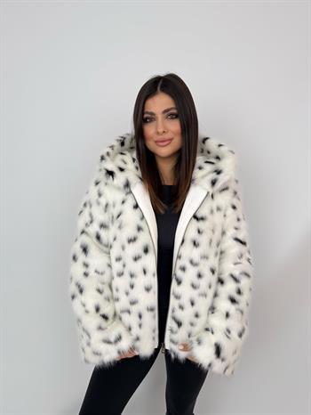 ZOEY Suni Kürk Ceket - Leopar