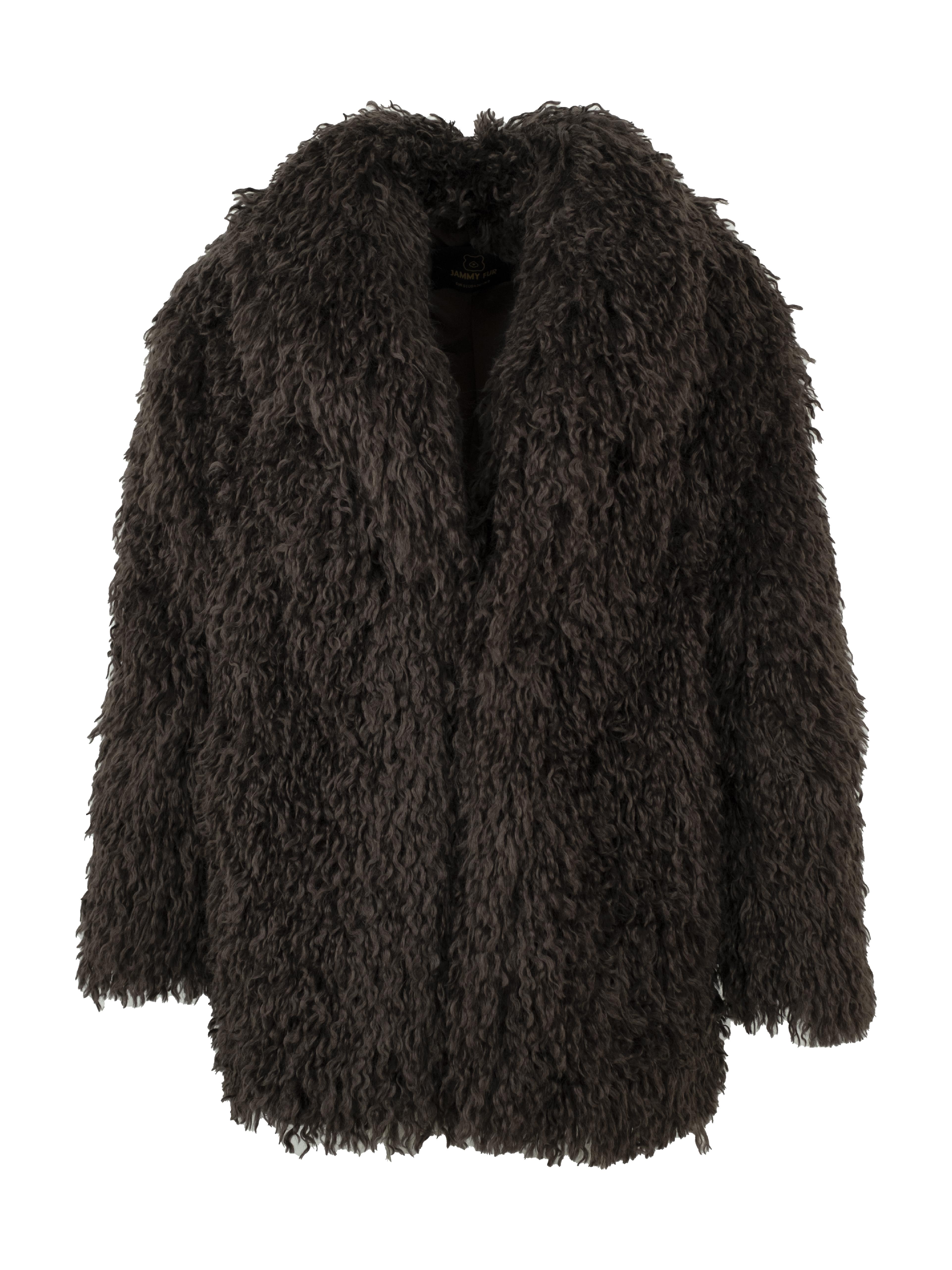 DOLLY Kürk Ceket - Antrasit