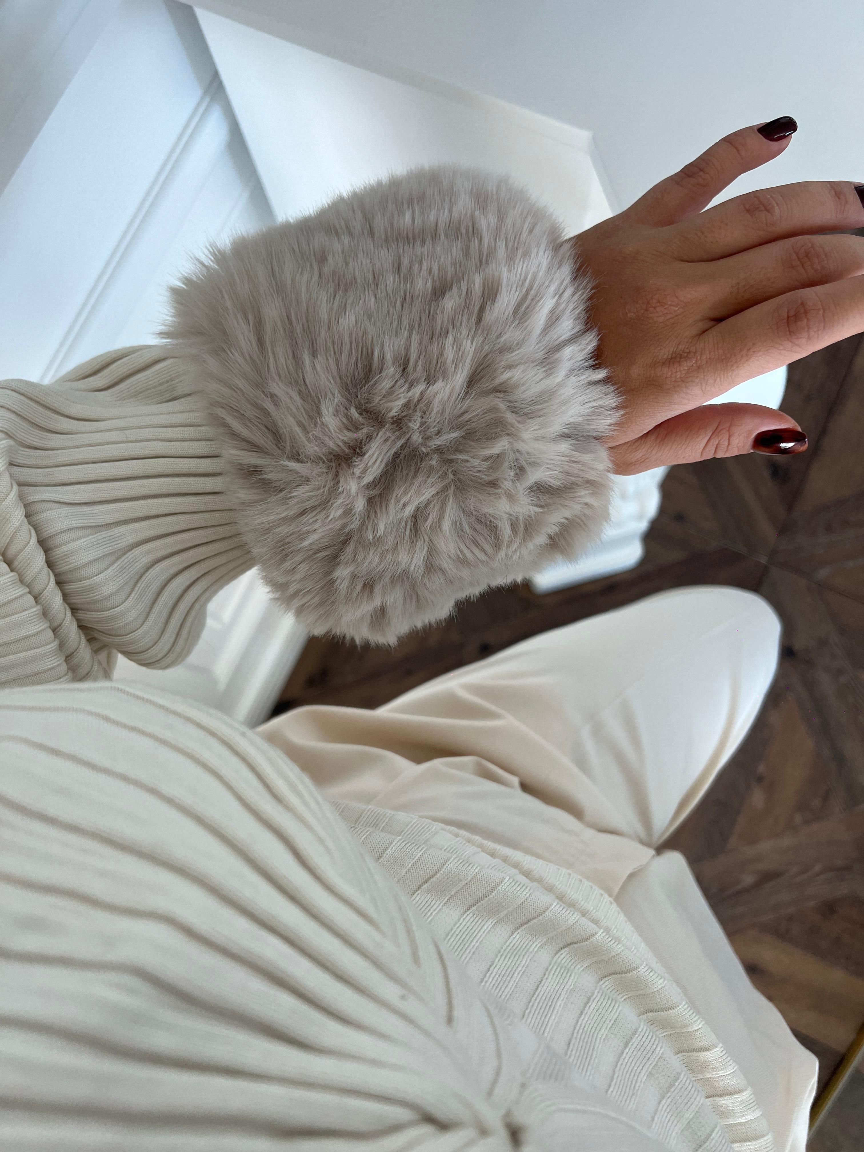 JF Kürklü Kolluk - Bej