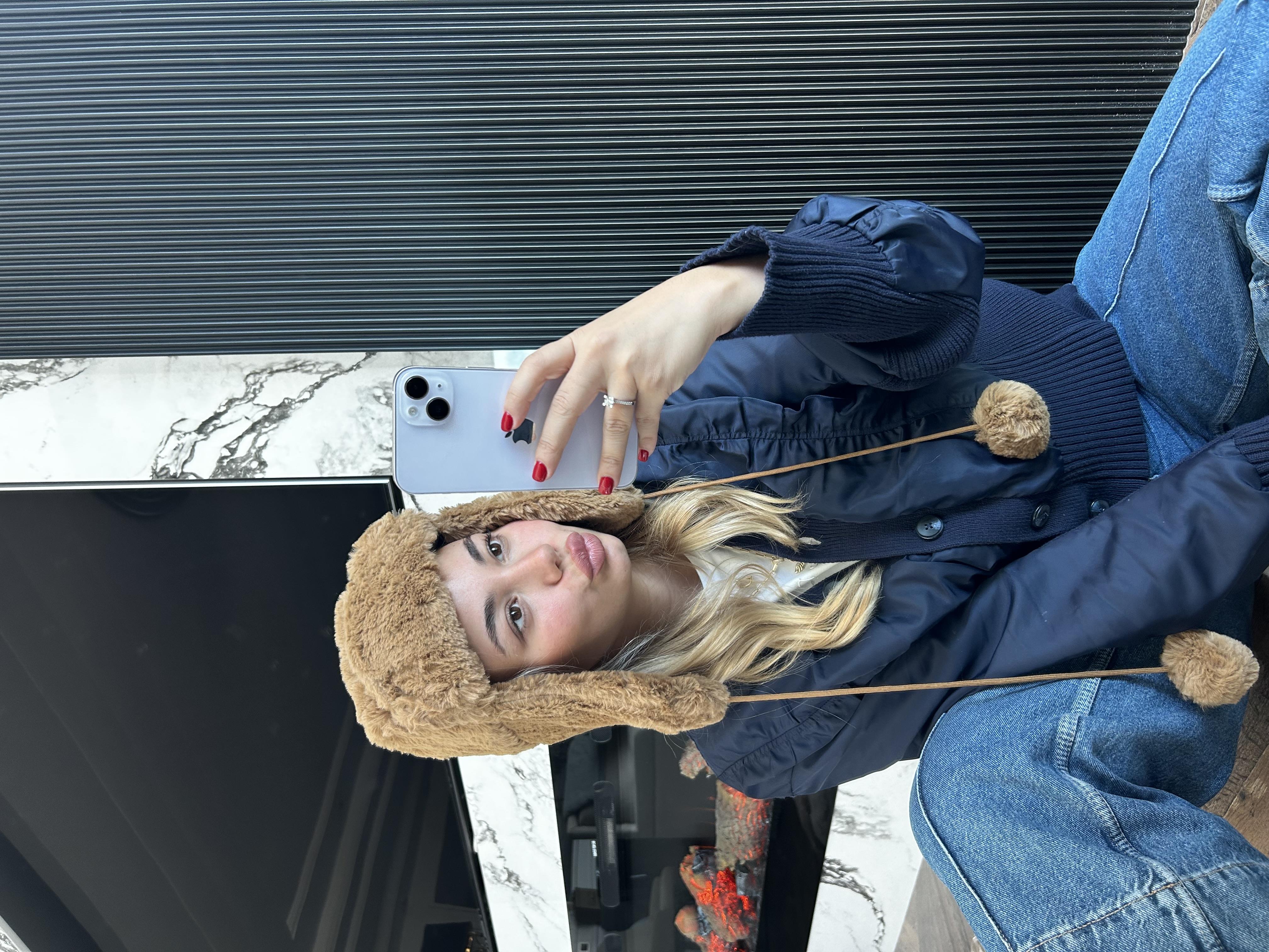 JF Kürklü Kulaklıklı Pilot Şapka - Kahverengi