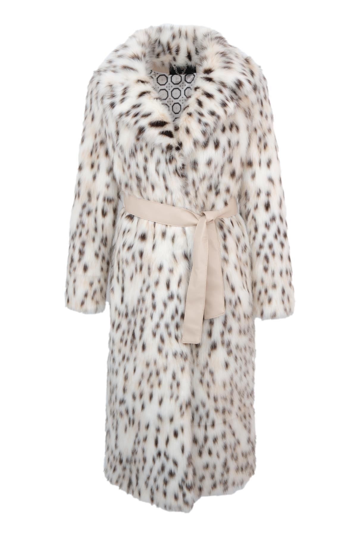 VICTORIA Suni Kürk Ceket - Vaşak