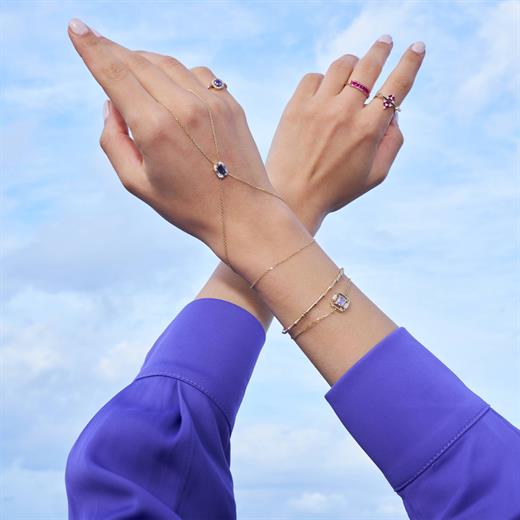 14 Ayar Altın Pink Yüzük