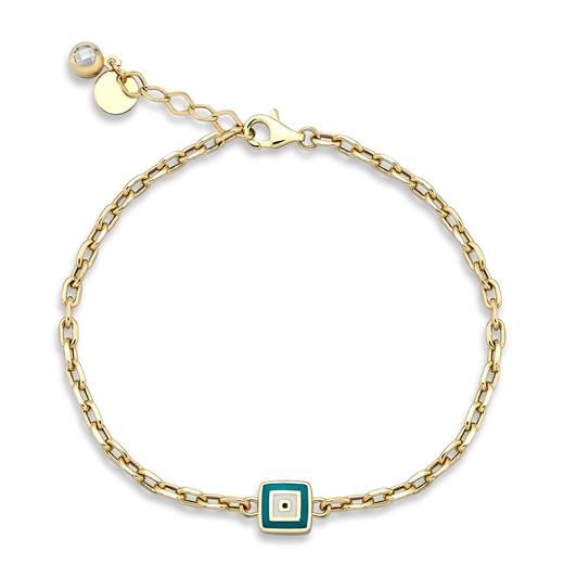 14 Ayar Evil Eye Charm Bileklik
