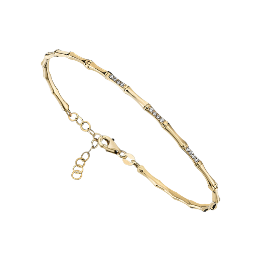 14 Ayar Taşlı Kemik Bileklik