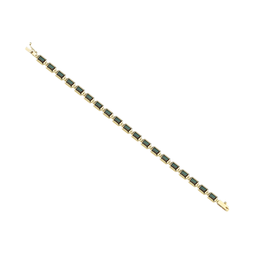 14 Ayar Zultanit Taşlı Ela Bileklik