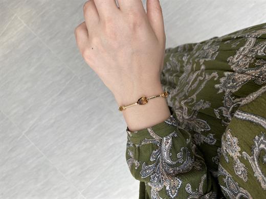 14 Ayar Zultanit Taşlı Victoria Bileklik