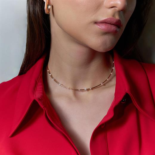 18 Ayar Alira Pırlanta Choker Kolye