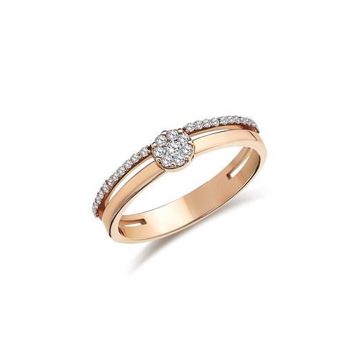 18 Ayar Nehar Pırlanta Yüzük