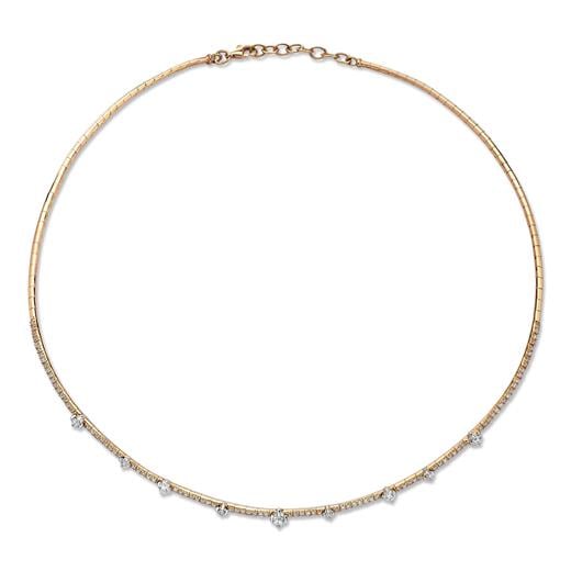 18 Ayar Nina Pırlanta Choker Kolye