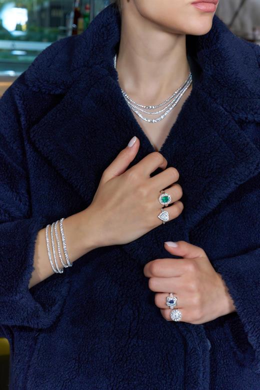 18 Ayar Shiny Heart Pırlanta Yüzük