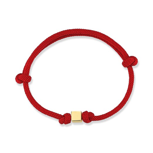 Odda75 14 Ayar Altın Küp İp Bileklik