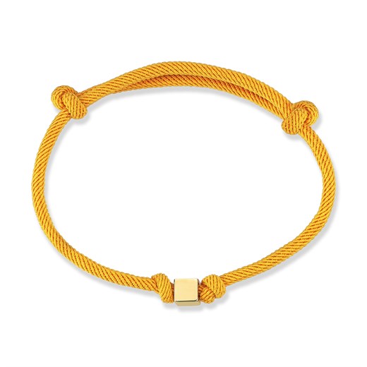 Odda75 14 Ayar Altın Küp İp Bileklik