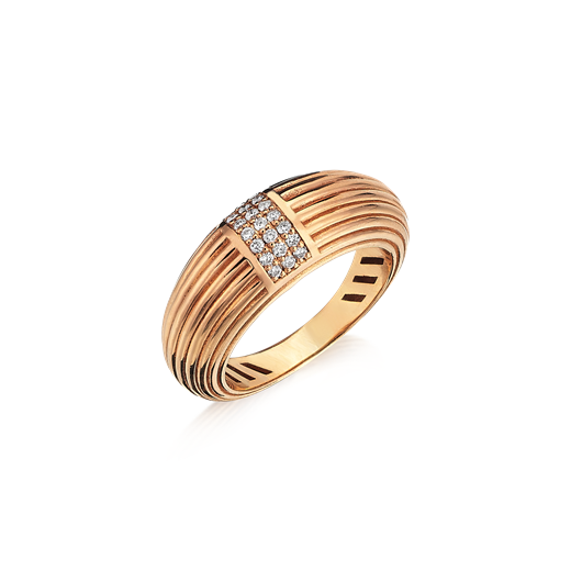Odda75 Hasna Diamond Ring in 18k Rose Gold