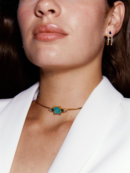 Odda75 Altın Kaplama 925 Ayar Gümüş Has Kolye