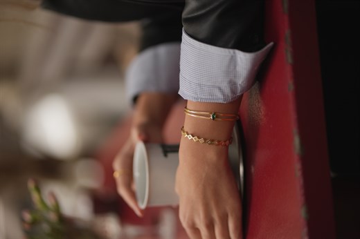 Odda75 Altın Kaplama 925 Ayar Gümüş Hafsa Bilezik