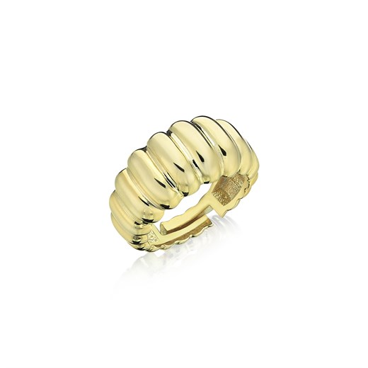 Odda75 Altın Kaplama 925 Ayar Gümüş Mihri Yüzük