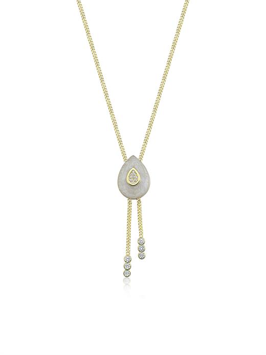 Odda75 Altın Kaplama 925 Ayar Gümüş Salma Kolye