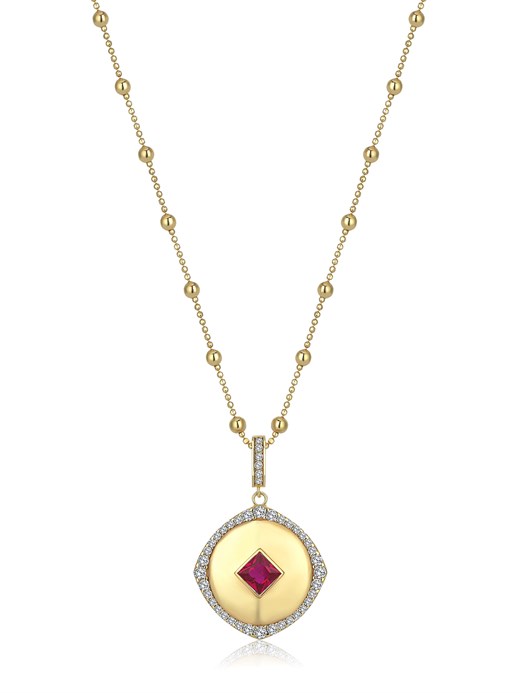 Odda75 Altın Kaplama 925 Ayar Gümüş Sophia Kolye