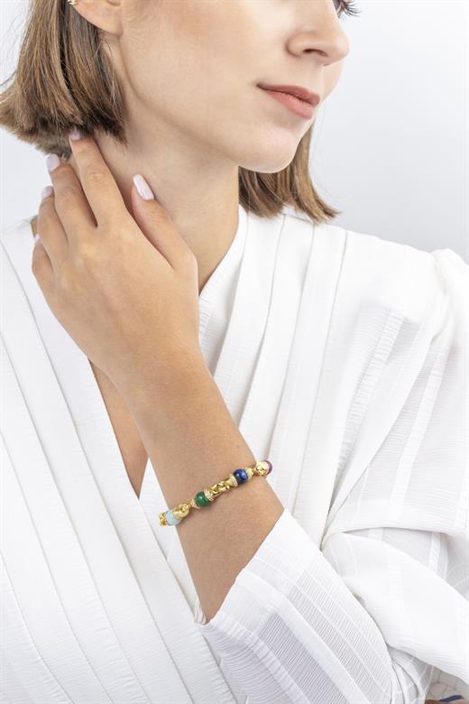 Odda75 Altın Kaplama Milena Bileklik