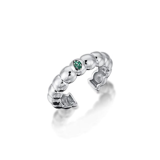 Odda75 Beyaz Altın Kaplama 925 Ayar Gümüş Füreya Yüzük